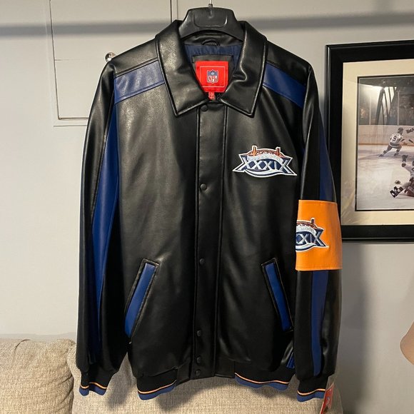 Super Bowl XXXIX Vintage XL Leather Jacket 2005 NEW/UNUSED